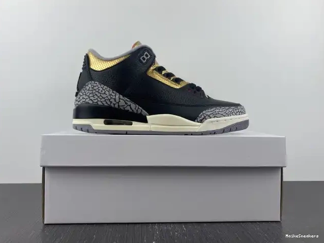 MaikeSneakers WMNS Black Jordan Air Gold CK9246-067 3 0606